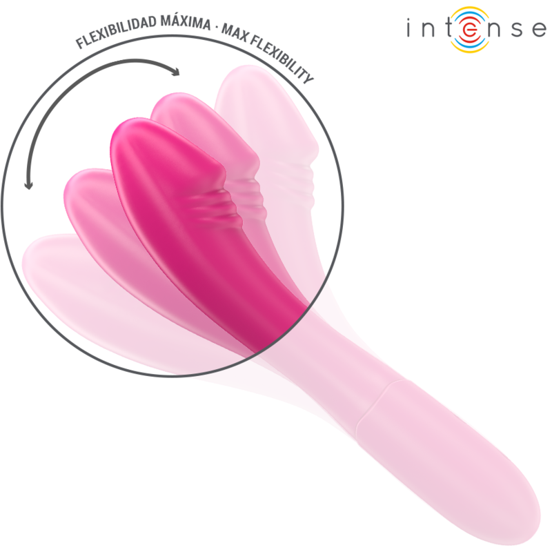 INTENSE - BELINDA VIBRATEUR 19 CM FLEXIBLE 10 VIBRATIONS ROSE - Sensualia