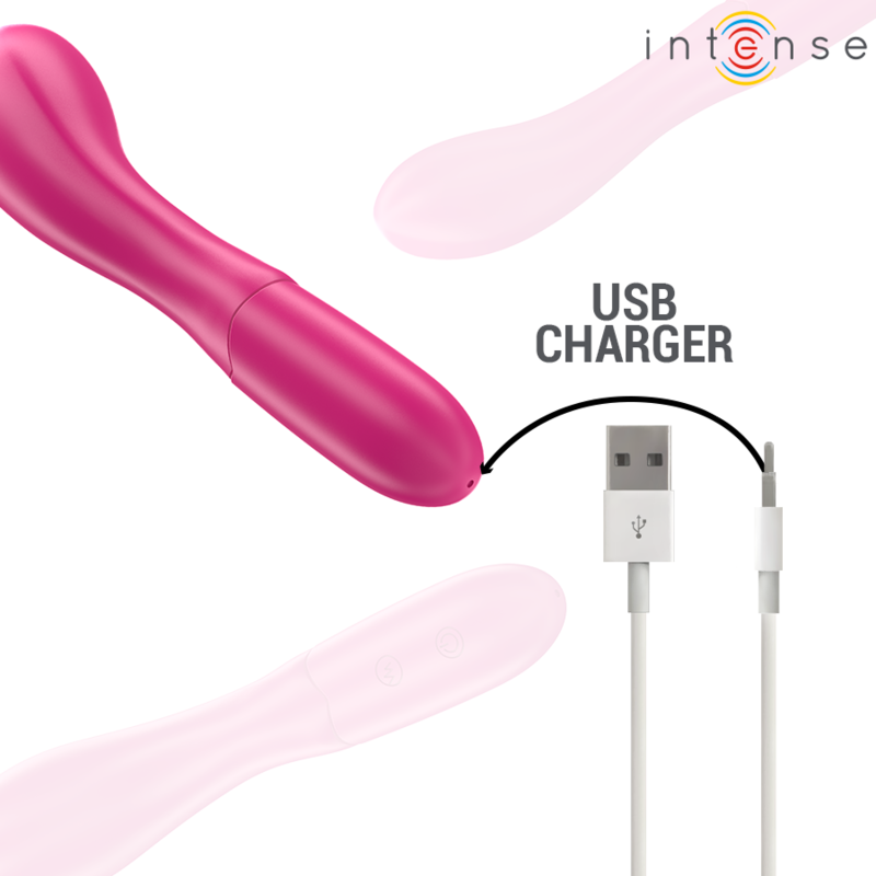 INTENSE - LISETTE VIBRATEUR 19 CM SOUPLE 10 VIBRATIONS ROSE - Sensualia