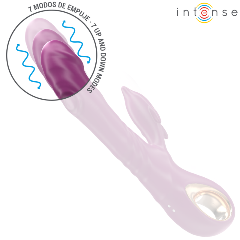 INTENSE - HALLE VIBRATEUR MULTIFONCTION AVEC LANGUE STIMULANTE DAUPHIN VIOLET - Sensualia