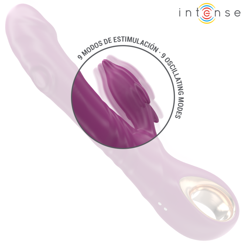 INTENSE - HALLE VIBRATEUR MULTIFONCTION AVEC LANGUE STIMULANTE DAUPHIN VIOLET - Sensualia