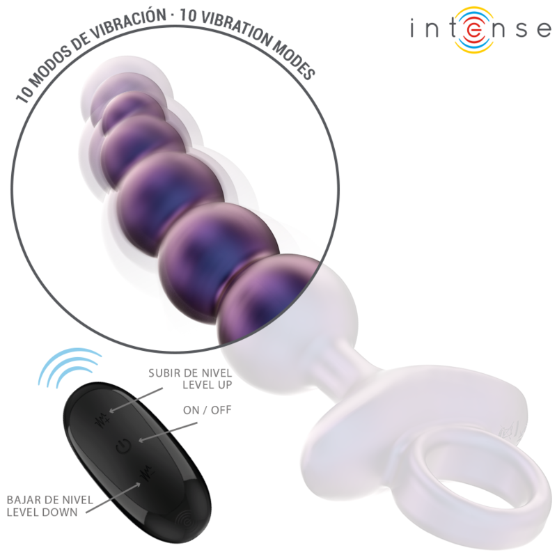 INTENSE - TITO PLUG ANAL VIBRANT MODÈLE 3 TÉLÉCOMMANDE - Sensualia