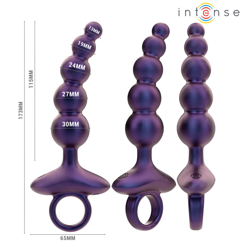 INTENSE - TITO PLUG ANAL VIBRANT MODÈLE 3 TÉLÉCOMMANDE - Sensualia