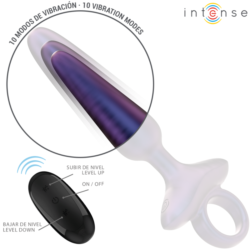 INTENSE - MARLON PLUG ANAL VIBRANT MODÈLE 4 TÉLÉCOMMANDE - Sensualia