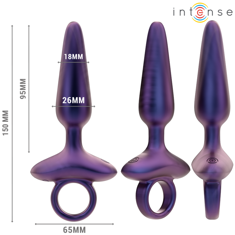 INTENSE - MARLON PLUG ANAL VIBRANT MODÈLE 4 TÉLÉCOMMANDE - Sensualia