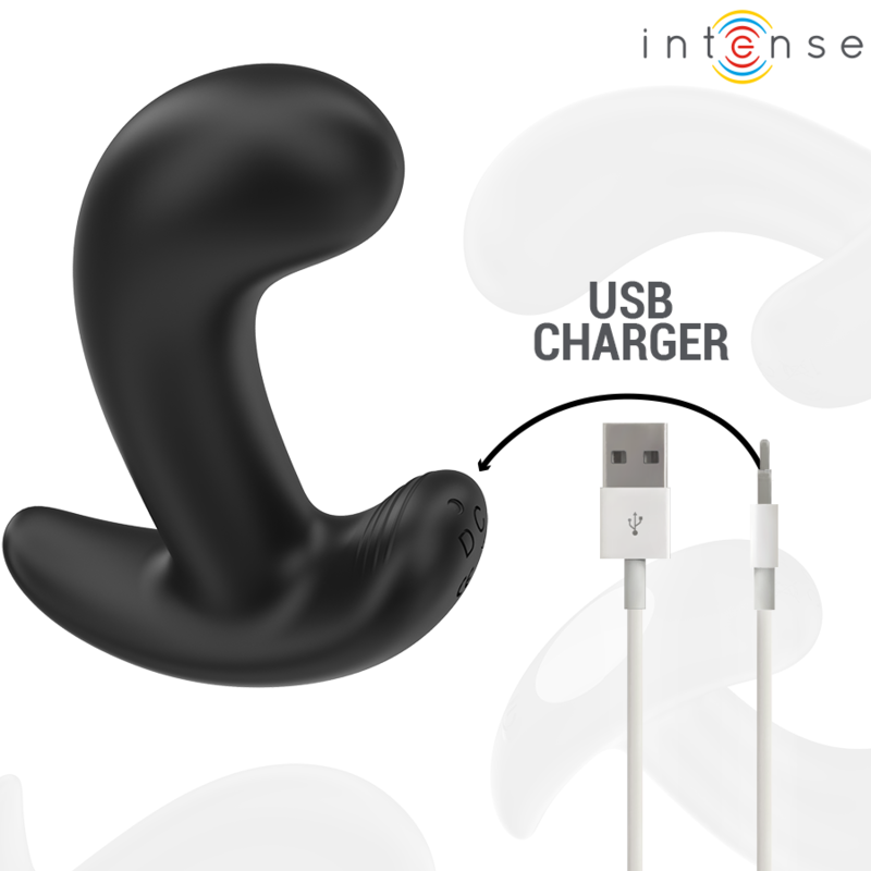 INTENSE - CHANDLER ANAL PLUG 10 VIBRATIONS NOIR TÉLÉCOMMANDE - Sensualia