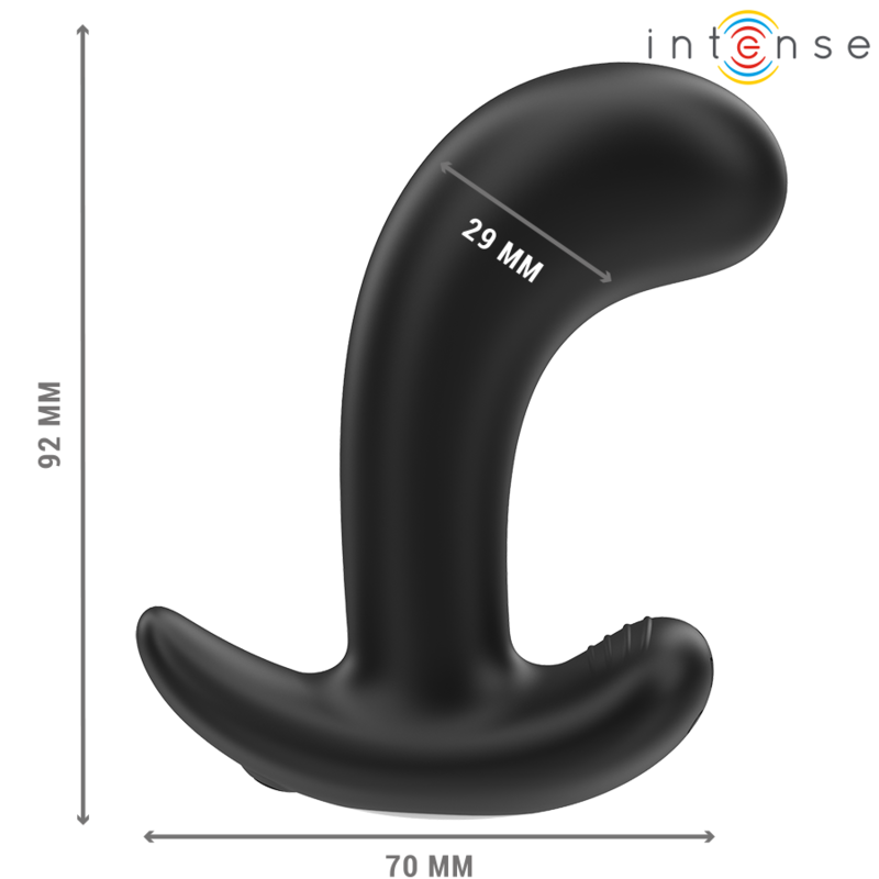 INTENSE - CHANDLER ANAL PLUG 10 VIBRATIONS NOIR TÉLÉCOMMANDE - Sensualia