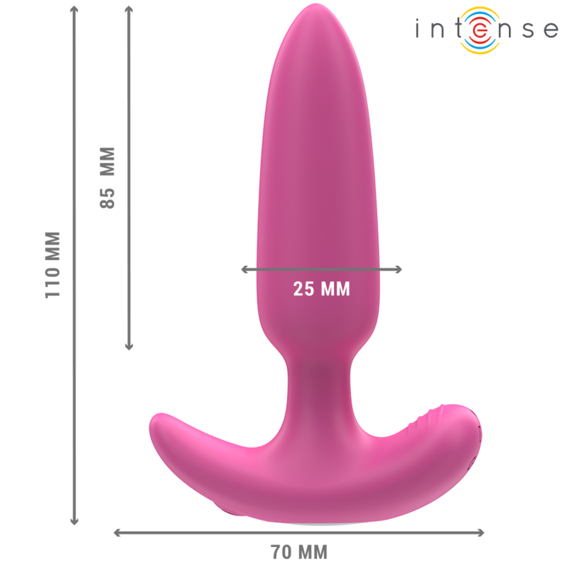 INTENSE - ROSS ANAL PLUG 10 VIBRATIONS ROSE TÉLÉCOMMANDE - Sensualia