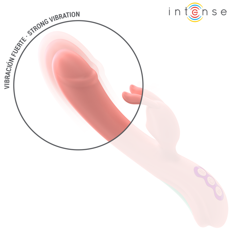 INTENSE - RACHEL VIBRATEUR RABBIT 5 VIBRATIONS ROSE - Sensualia