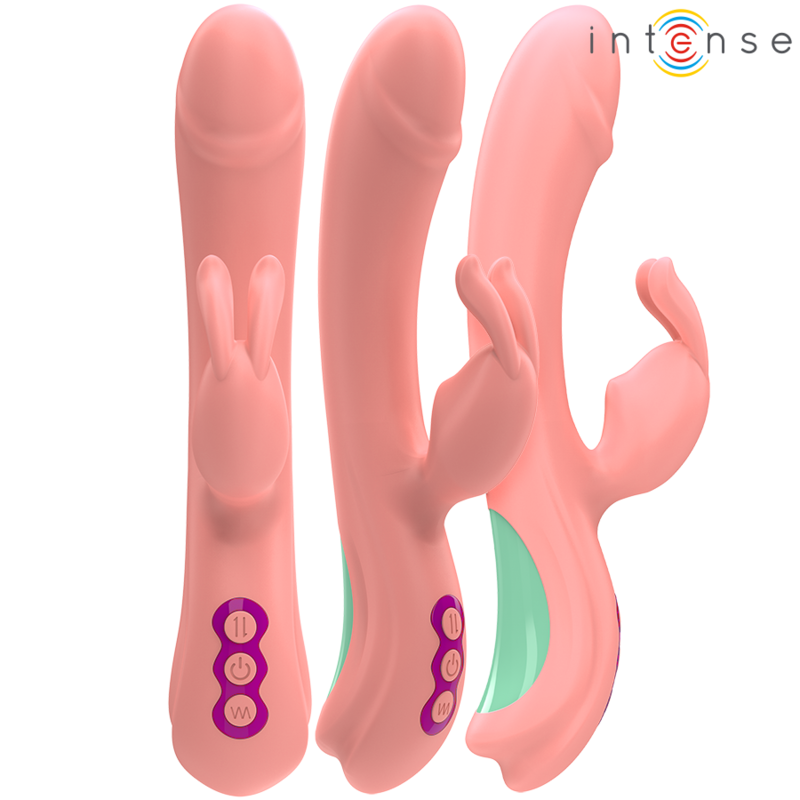 INTENSE - RACHEL VIBRATEUR RABBIT 5 VIBRATIONS ROSE - Sensualia