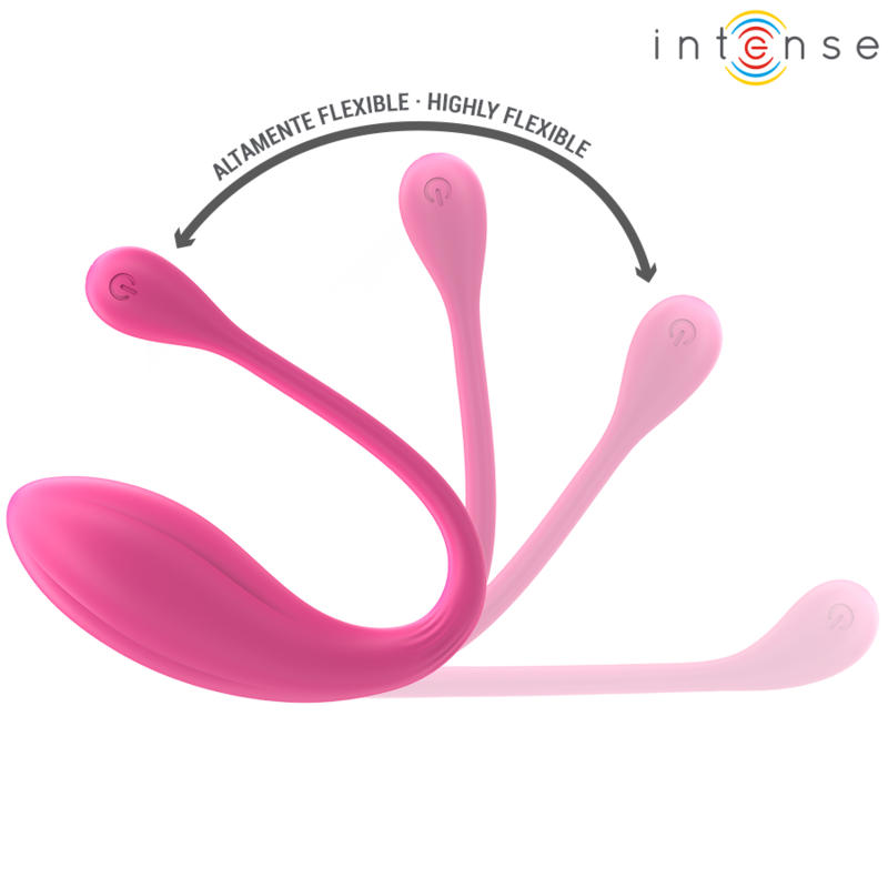 INTENSE - JANICE U VIBRATEUR DOUBLE STIMULATION 10 VIBRATIONS ROSE TÉLÉCOMMANDE - Sensualia
