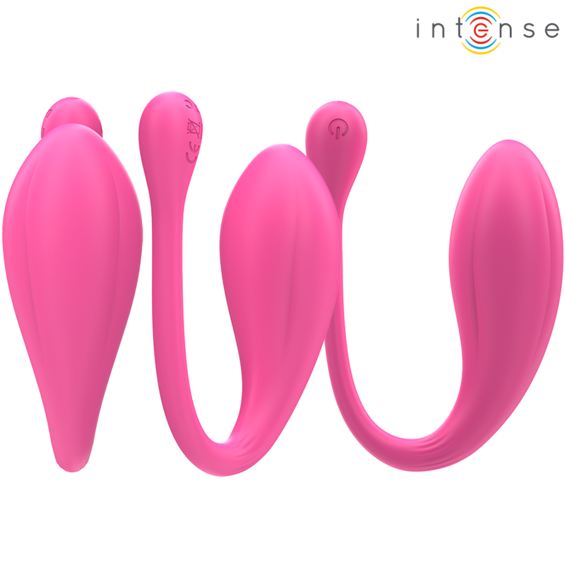 INTENSE - JANICE U VIBRATEUR DOUBLE STIMULATION 10 VIBRATIONS ROSE TÉLÉCOMMANDE - Sensualia