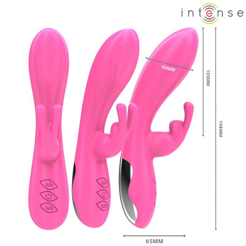 INTENSE - RANDALL VIBRATEUR RABBIT 10 VIBRATIONS ROSE - Sensualia