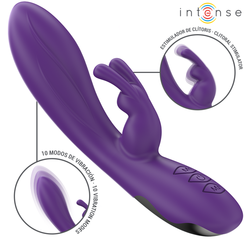 INTENSE - RANDALL VIBRATEUR RABBIT 10 VIBRATIONS VIOLET - Sensualia