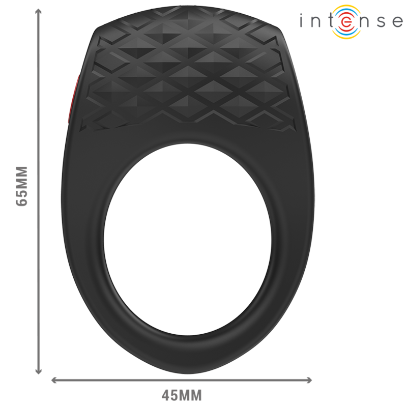 INTENSE - CLOVER VIBRATEUR ANNEAU PÉNIS 10 VIBRATIONS NOIR - Sensualia