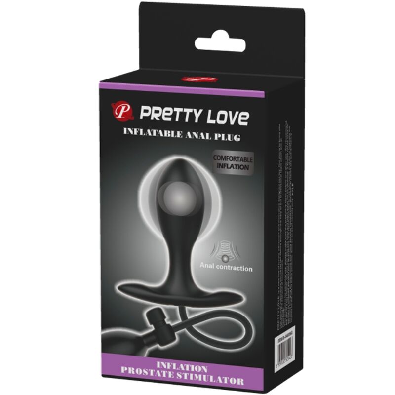 PRETTY LOVE - PLUG ANAL GONFLABLE NOIR - Sensualia
