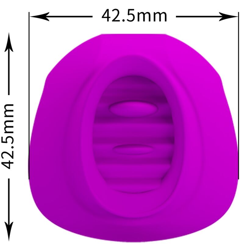 PRETTY LOVE - STIMULATEUR DE CLITORIS ESTELLE TONGUE 12 VIBRATIONS VIOLET - Sensualia