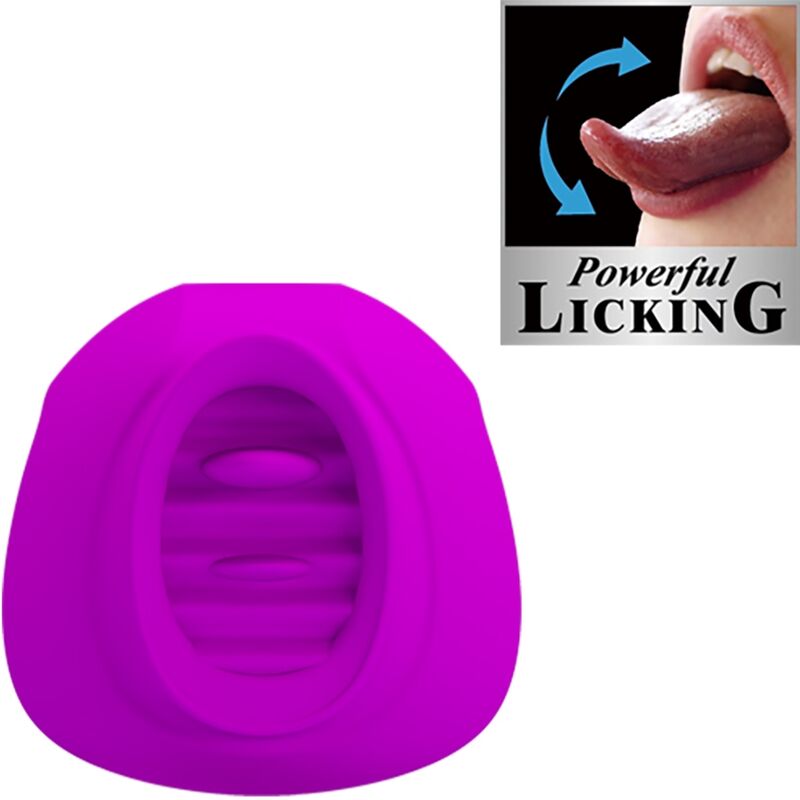 PRETTY LOVE - STIMULATEUR DE CLITORIS ESTELLE TONGUE 12 VIBRATIONS VIOLET - Sensualia