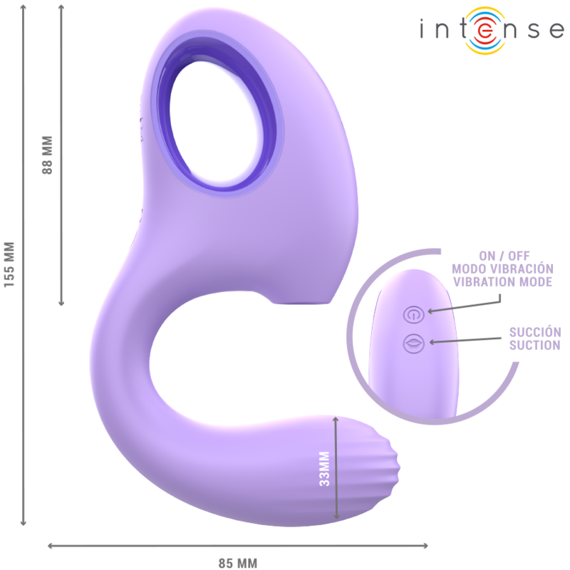 INTENSE - BAXTER VIBRATEUR & STIMULATEUR VIOLET - Sensualia