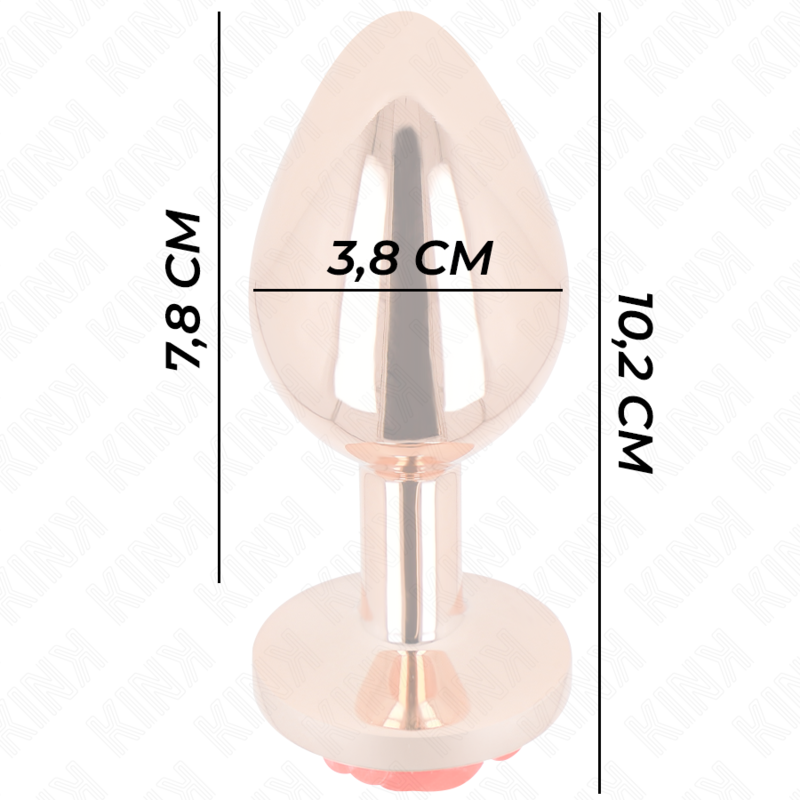 KINK - PLUG ANAL OR ROSE AVEC ROSE ROUGE L - Sensualia