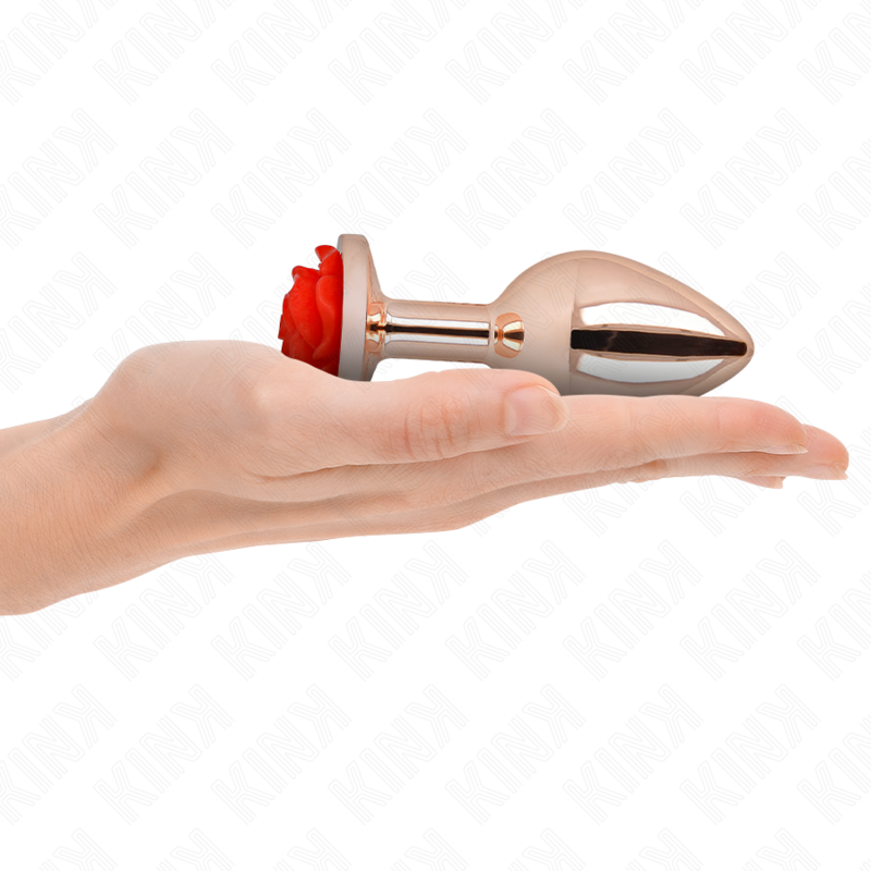 KINK - PLUG ANAL OR ROSE AVEC ROSE ROUGE L - Sensualia