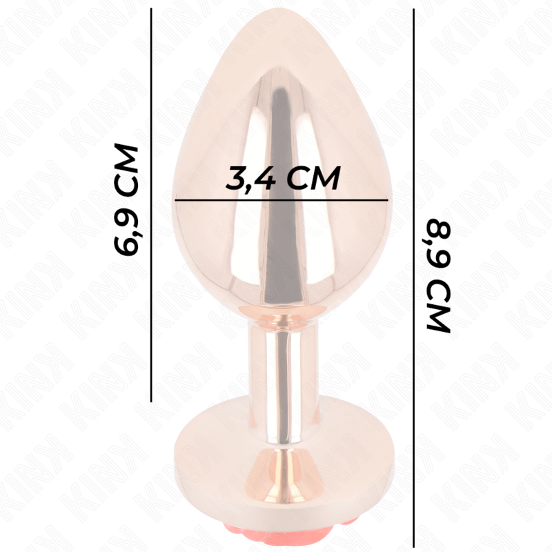 KINK - PLUG ANAL OR ROSE AVEC ROSE ROUGE M - Sensualia