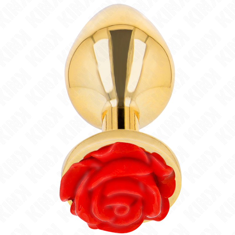 KINK - PLUG ANAL OR ROSE ROUGE TAILLE L - Sensualia