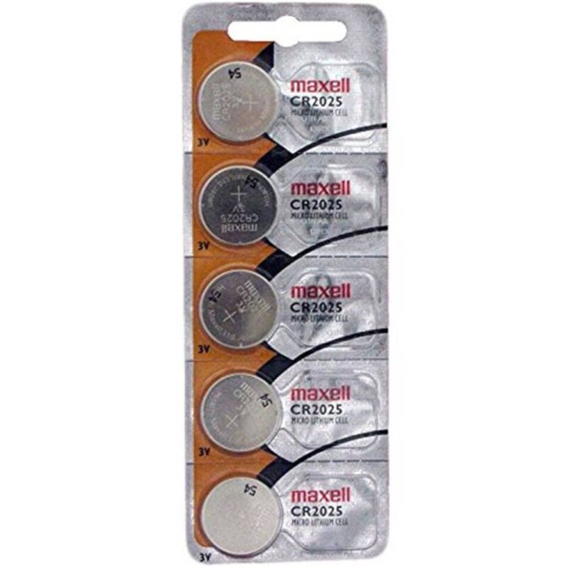 MAXELL - PILE BOUTON AU LITHIUM CR2025 3V BLISTER*5 - Sensualia