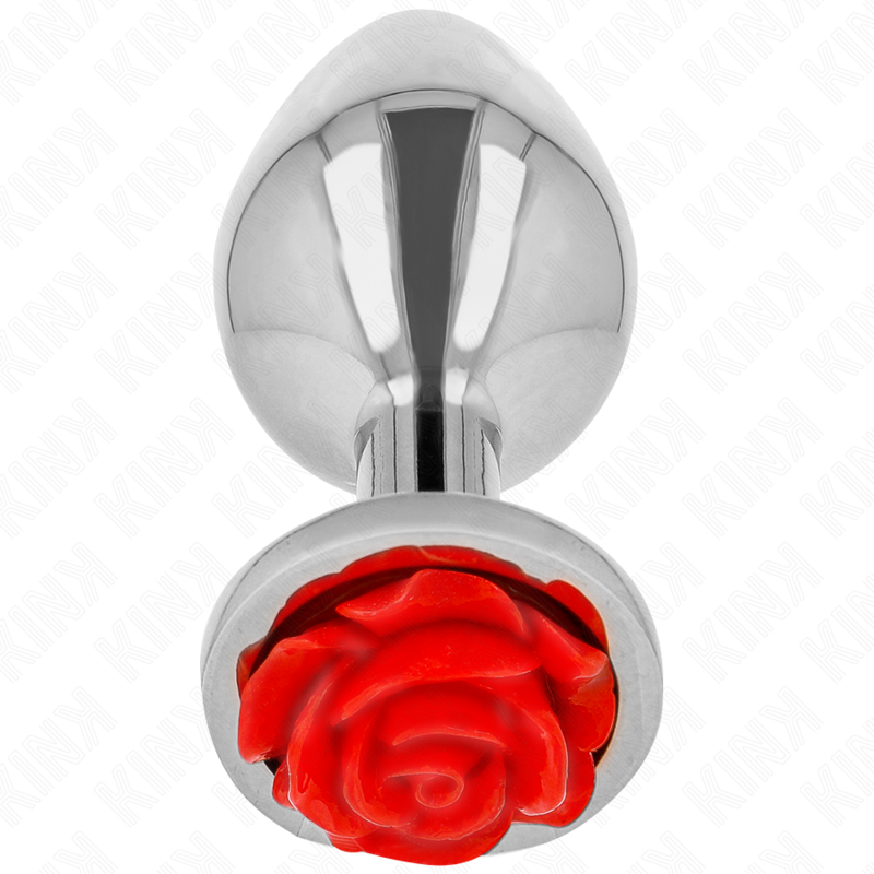 KINK - PLUG ANAL ROSE ROUGE TAILLE M - Sensualia