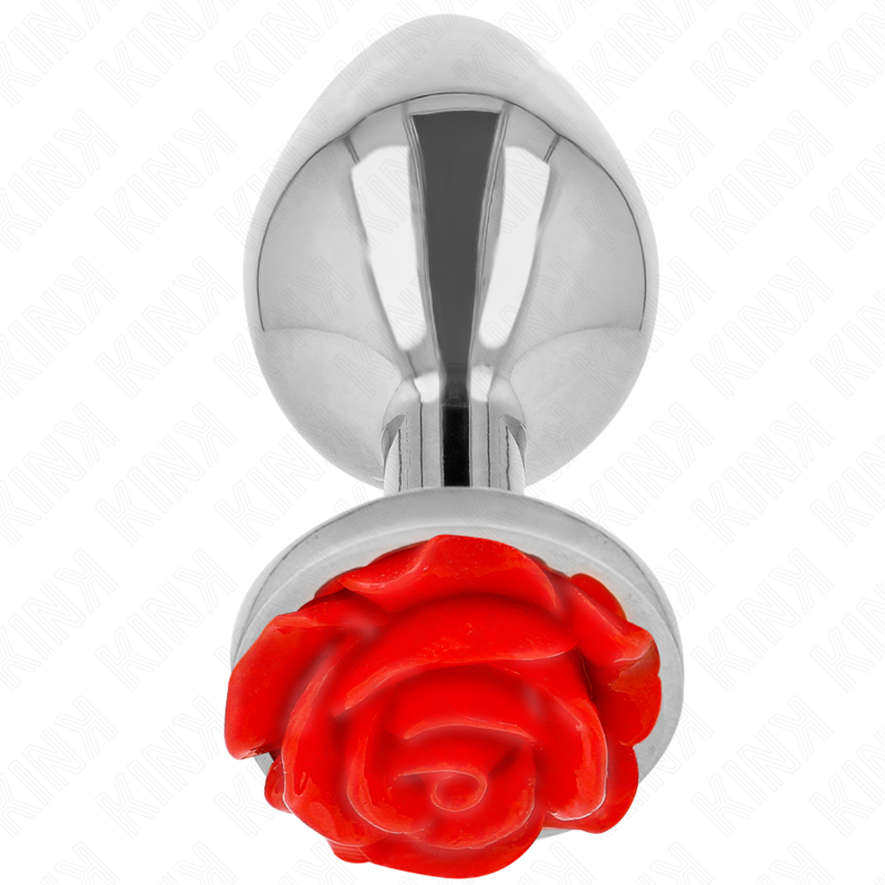 KINK - PLUG ANAL ROSE ROUGE TAILLE L - Sensualia