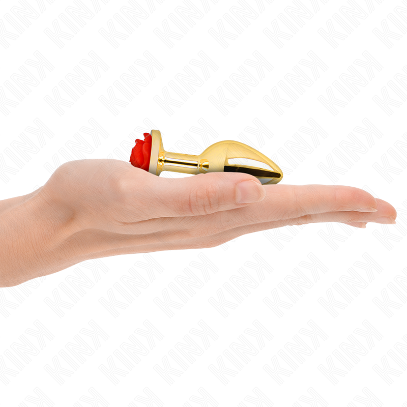 KINK - PLUG ANAL OR ROSE ROUGE TAILLE S - Sensualia
