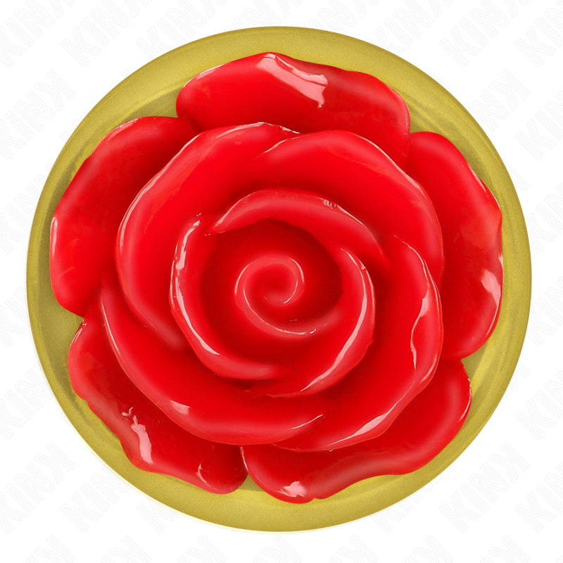 KINK - PLUG ANAL OR ROSE ROUGE TAILLE M - Sensualia