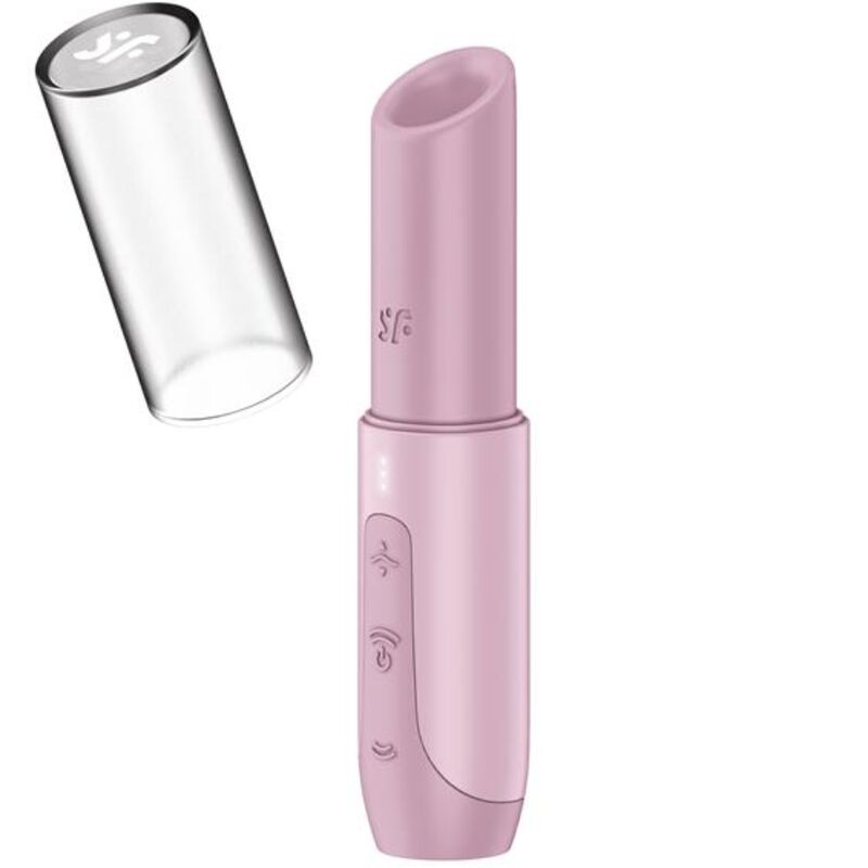 SATISFYER - STIMULATEUR DE CLITORIS SECRET KISS WAVE ROSE - Sensualia