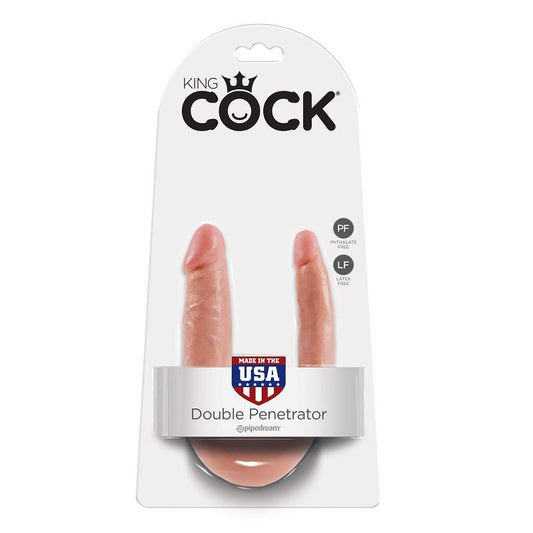 KING COCK - GODE DOUBLE PÉNÉTRATION 12.7 CM NATUREL - Sensualia