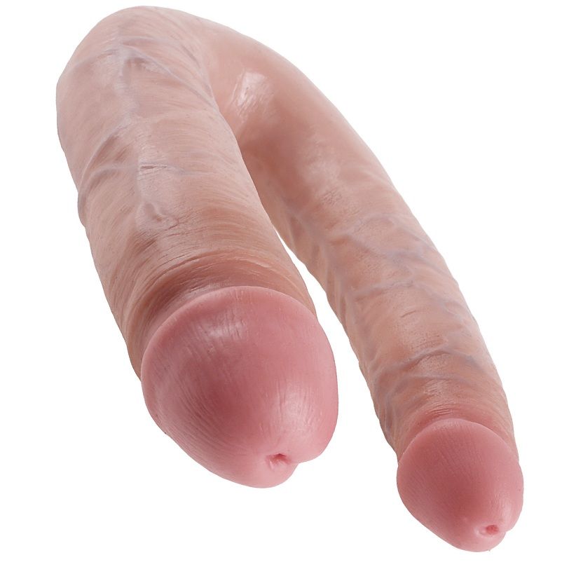 KING COCK - GODE DOUBLE PÉNÉTRATION 17.8 CM NATUREL - Sensualia