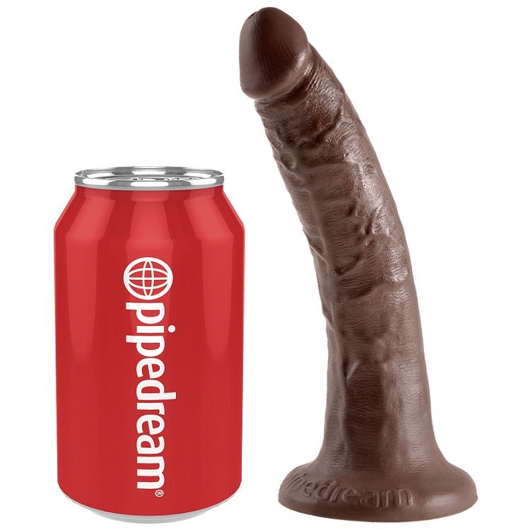 KING COCK - 7 GODE CHOCOLAT 17.8 CM - Sensualia