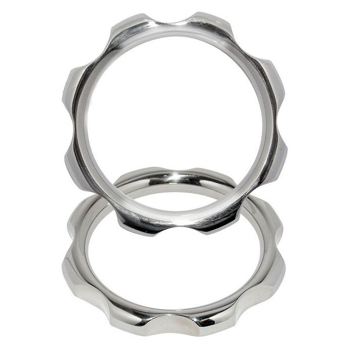 METAL HARD - ANNEAU DE TORQUE EN POUR PÉNIS ET TESTICULES 45MM - Sensualia