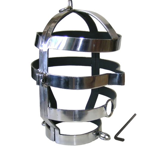 METAL HARD - MASQUE AVEC COLLIER EN ACIER - Sensualia