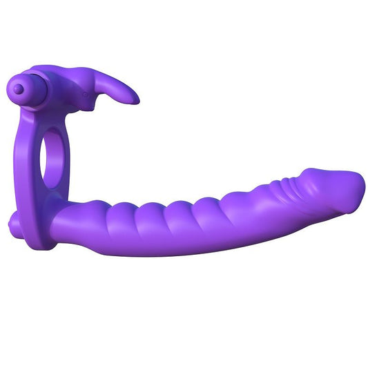FANTASY C-RINGZ - SILICONE DOUBLE VIBRATOR RABBIT - Sensualia