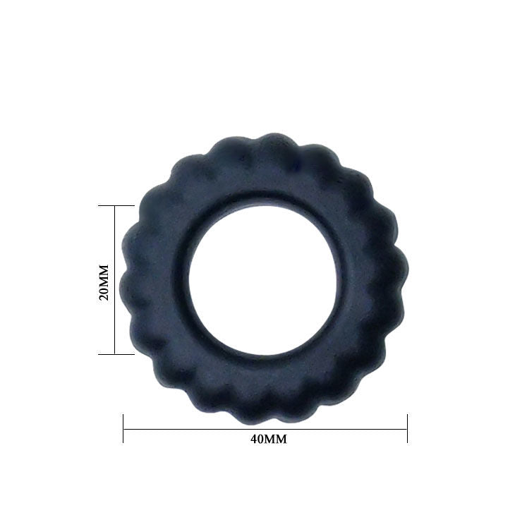 BAILE - COCKRING TITAN NOIR 2 CM - Sensualia