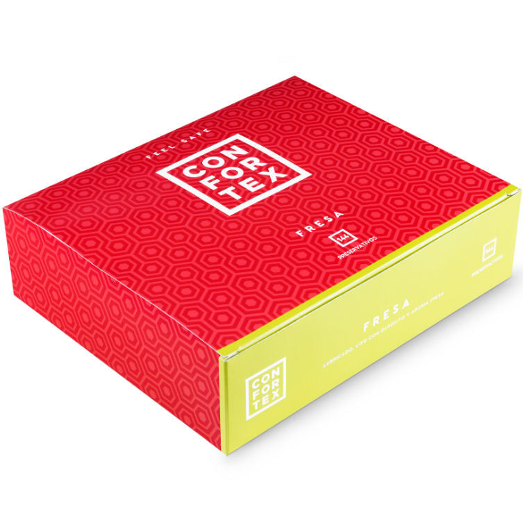 CONFORTEX - CONDOM FRAISE 144 UNITÉS - Sensualia