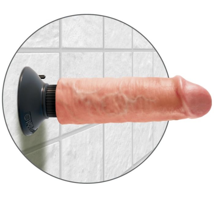 KING COCK - GODE VIBRATEUR 15.24 CM NATUREL - Sensualia