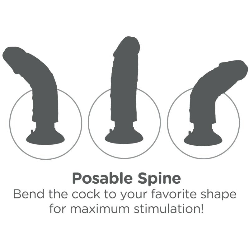 KING COCK - GODE VIBRATEUR 15.24 CM NATUREL - Sensualia
