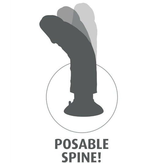 KING COCK - GODE VIBRATEUR 15.24 CM NATUREL - Sensualia
