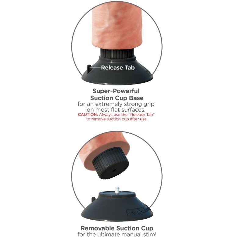 KING COCK - GODE VIBRATEUR 23 CM NATUREL - Sensualia