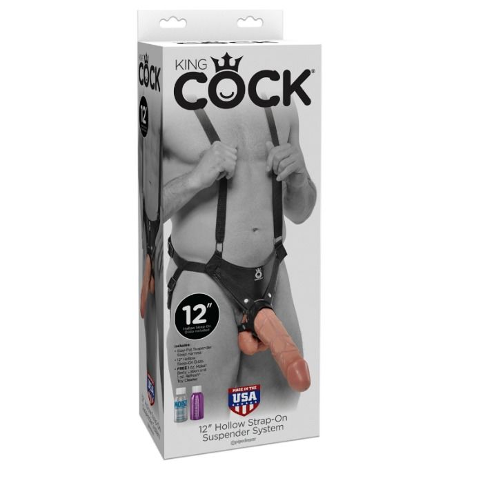 KING COCK - SYSTEME DE SUSPENSION CREUSES 30,5 CM AVEC SANGLES - CHAIR - Sensualia