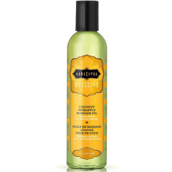 KAMASUTRA - NATURALS HUILE DE MASSAGE PIÑA COLADA 236ML - Sensualia