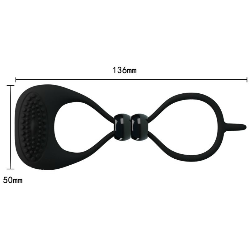 PRETTY LOVE - DOUBLE ANNEAU POUR PÉNIS ET TESTICULES - Sensualia