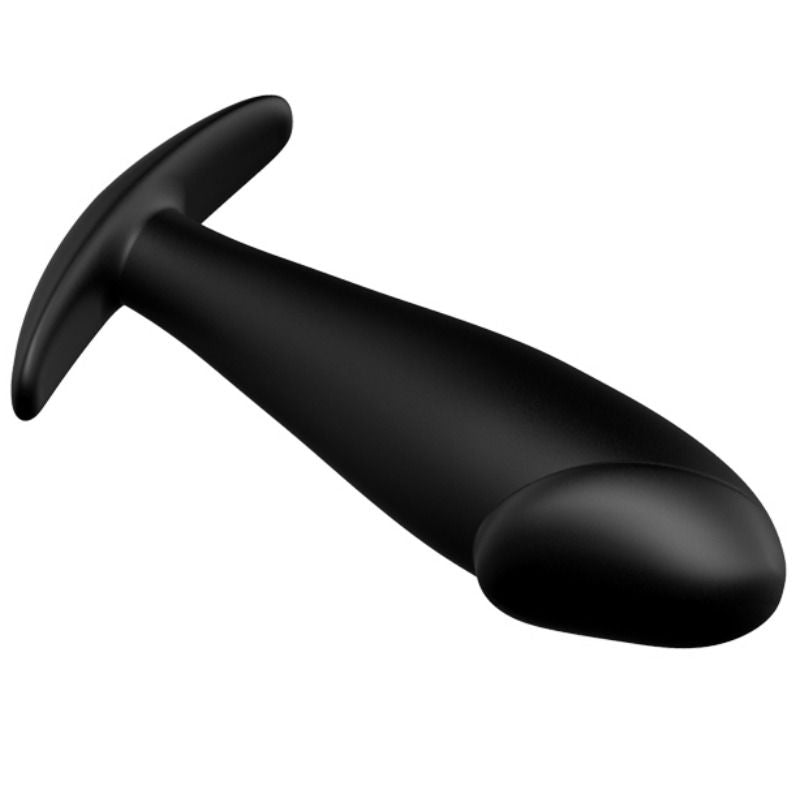 PRETTY LOVE - PLUG ANAL EN SILICONE FORME PÉNIS ET 12 MODES DE VIBRATION NOIR - Sensualia