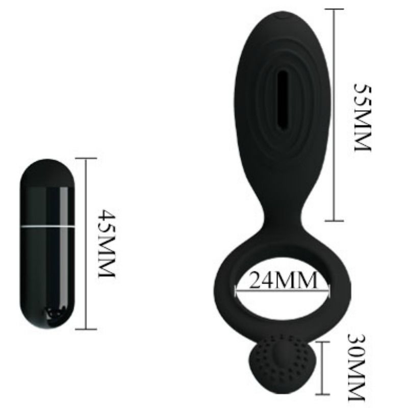 PRETTY LOVE - ETHEL ANNEAU VIBRANT AVEC STIMULATEUR - Sensualia