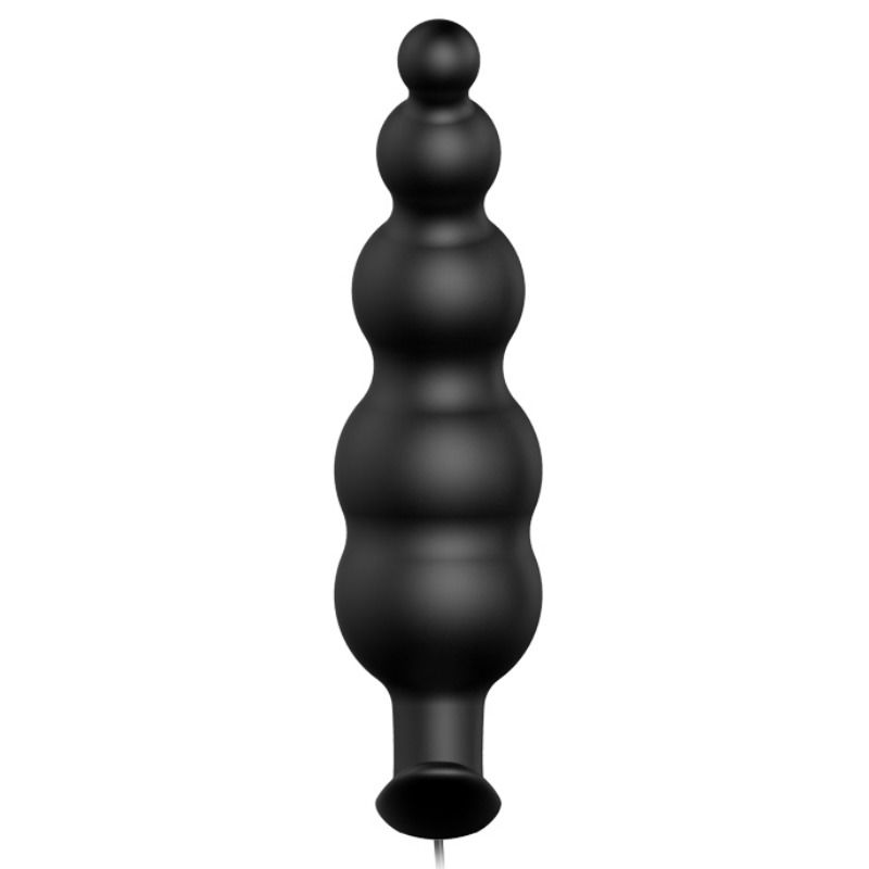 PRETTY LOVE - PLUG ANAL SILICONE EXTRA STIMULATION ET 12 MODES DE VIBRATION NOIR - Sensualia